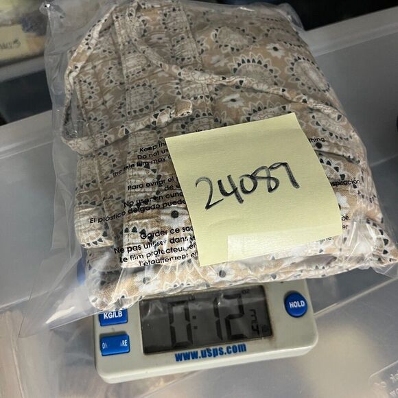 Ann Taylor Linen Blend Straight Leg Pants Boho Geometric Print Lightweight Small - Picture 12 of 12